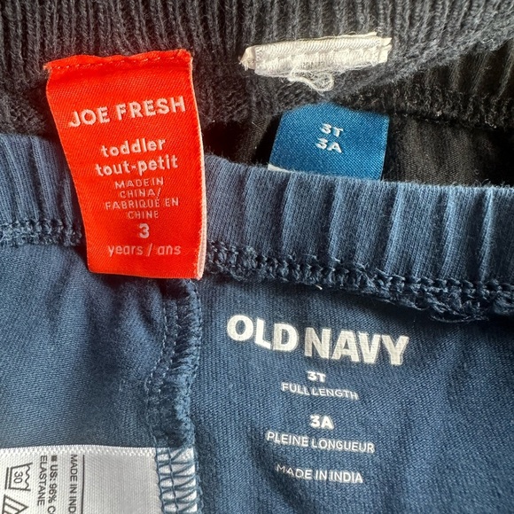 3T Girls Basic Cotton Leggings Bundle - Old Navy, Rocco, George, Joe Fresh - Picture 8 of 9